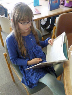 Lost in her book